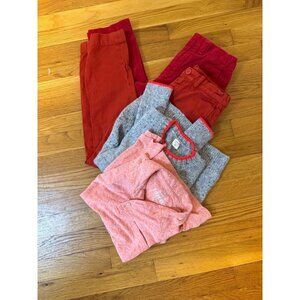 Crewcuts Bundle 2 Pants Sweater Polo Shirt Sz 8 Boys